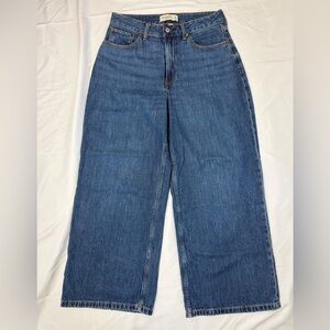 Abercrombie & Fitch Wide Leg Blue Jeans